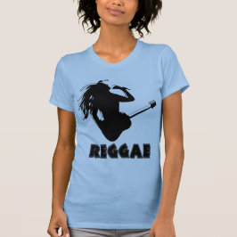 Camiseta Cantando música reggae Rasta Rastaman Guitarra