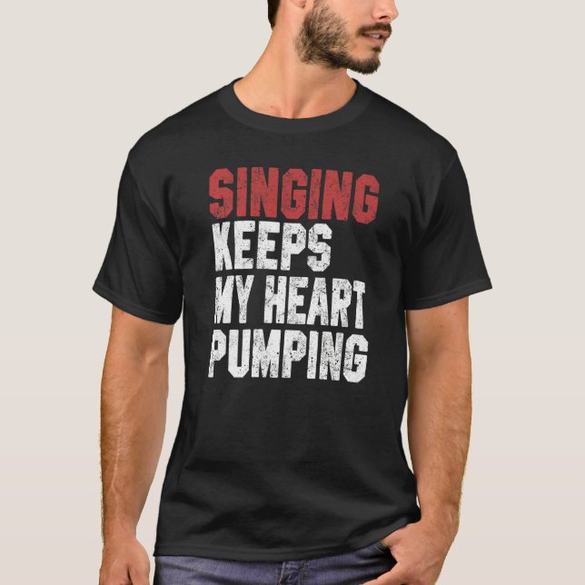 Camiseta Cantando Para Hombres Mujer Cantante Intérprete De (Anverso)