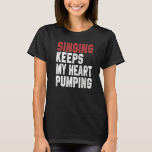 Camiseta Cantando Para Hombres Mujer Cantante Intérprete De