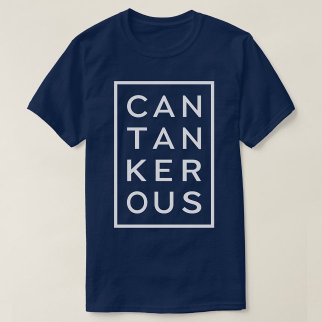 Camiseta Cantankerous Funny Word (Diseño del anverso)