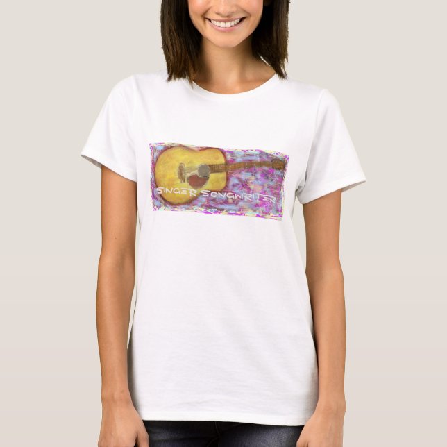 Camiseta Cantante Cantautor Guitar (Anverso)