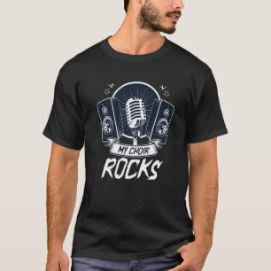 Camiseta Cantante de coros rocosos de mi coro