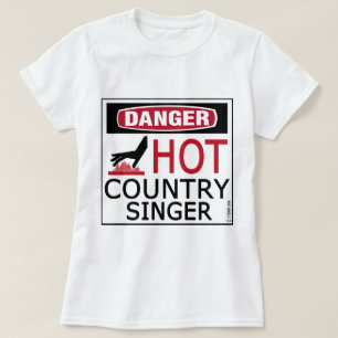 Camiseta Cantante de country caliente