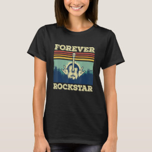 Camiseta Cantante de guitarra retro guitarrista rock