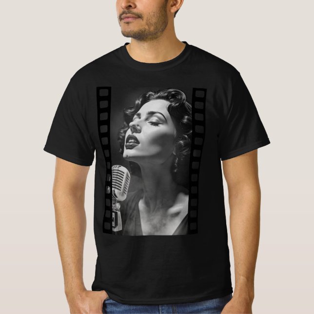 Camiseta Cantante de Jazz (Anverso)