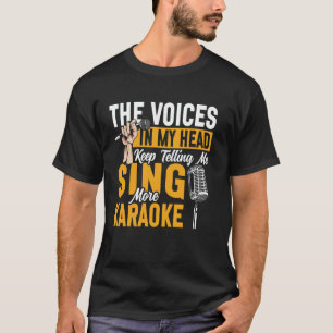 Camiseta Cantante de Karaoke 80s Retro Vintage Las Voces En