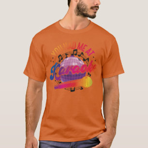 Camiseta Cantante de Karaoke Años 80 Amigos de Disco Retro