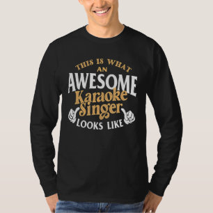 Camiseta Cantante de Karaoke divertida música Karaoke P Y m