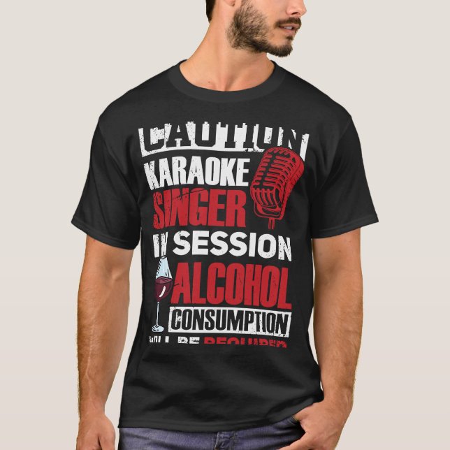 Camiseta Cantante de karaoke en Sessi cantante de micrófono (Anverso)