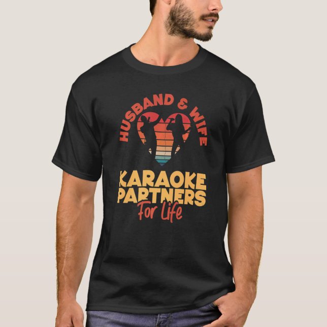 Camiseta Cantante de Karaoke Esposa Esposa Boda matrimonial (Anverso)