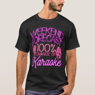Camiseta Cantante de Karaoke Fin de Semana Retro 80s vintag