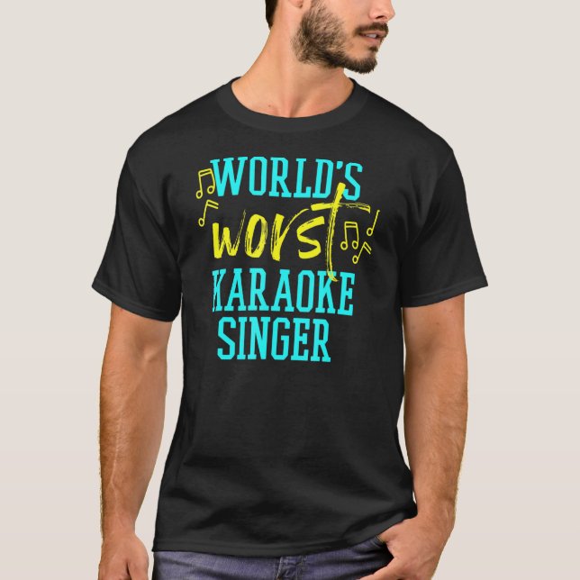 Camiseta Cantante de Karaoke Worlds Worlds (Anverso)