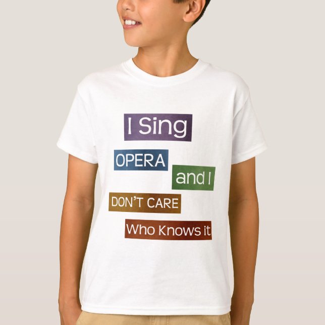 Camiseta Cantante de la ópera (Anverso)