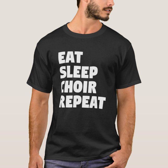 Camiseta Cantante de música de repetición de coro de sueño  (Anverso)