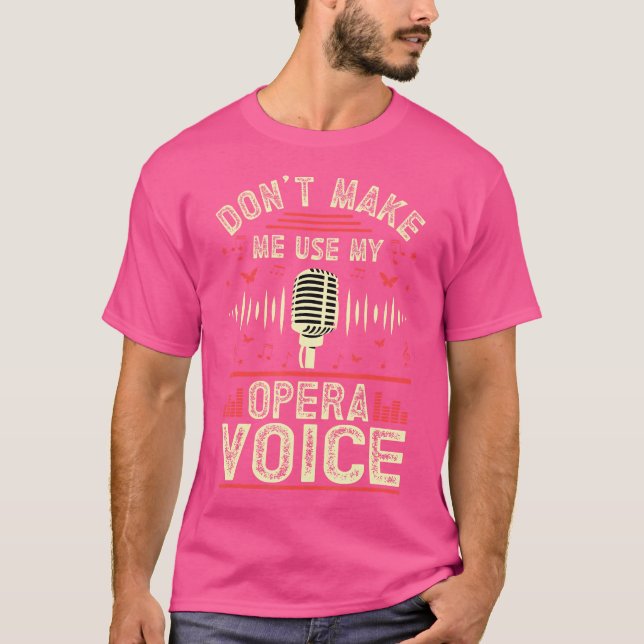 Camiseta Cantante de ópera (Anverso)
