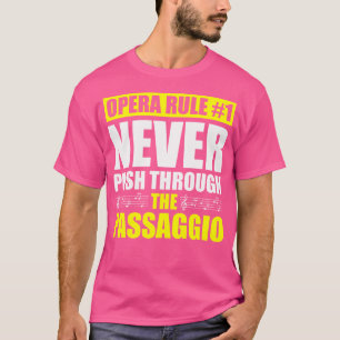 Camiseta Cantante De Ópera De Música De Cantante Tenor Voca
