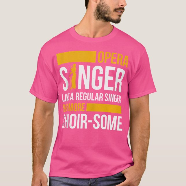 Camiseta Cantante De Ópera De Música De Cantante Tenor Voca (Anverso)