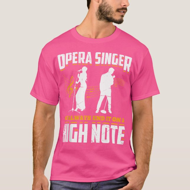 Camiseta Cantante De Ópera De Música De Cantante Tenor Voca (Anverso)