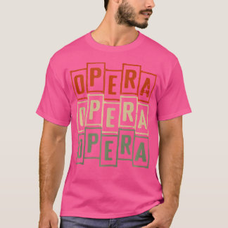 Camiseta Cantante de ópera retro vintage