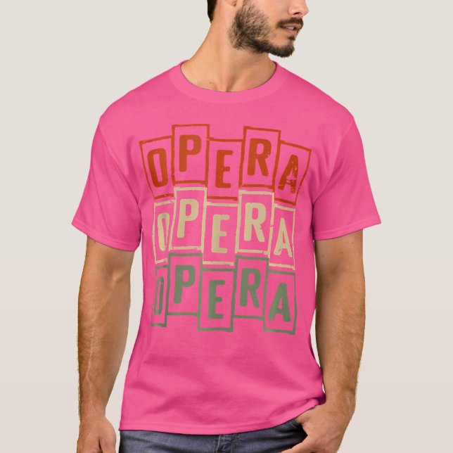 Camiseta Cantante de ópera retro vintage (Anverso)