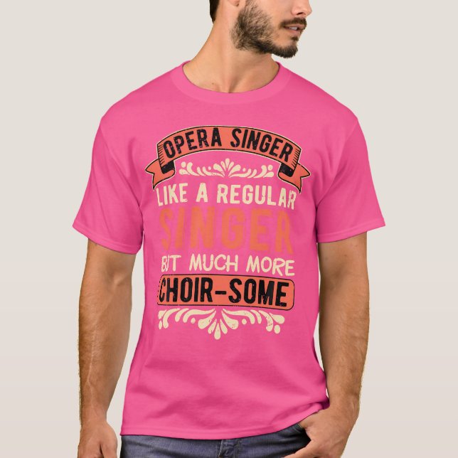 Camiseta Cantante de ópera Tenor Cantante de ópera coro-Alg (Anverso)