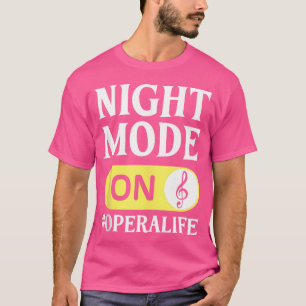 Camiseta Cantante de ópera vocalista del coro de vida music