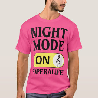 Camiseta Cantante de ópera vocalista del coro de vida music