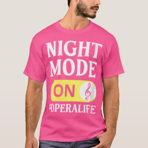 Camiseta Cantante de ópera vocalista vida coro música teatr
