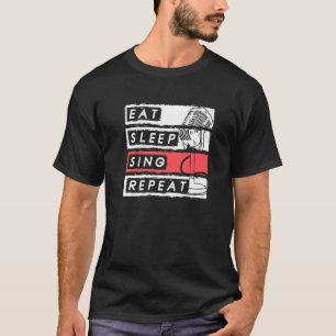 Camiseta Cantante de repetición de ópera de Sleep Sing 1