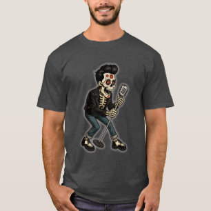 Camiseta Cantante de Rockabilly Muerto