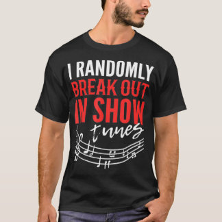 Camiseta Cantante De Teatro Divertido Que Salto Al Azar En 