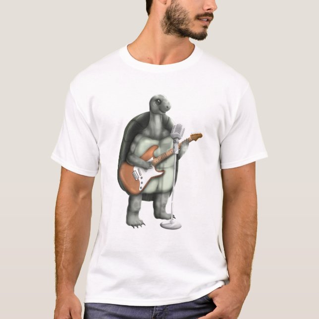 Camiseta Cantante de tortuga guitarrista guitarrista guitar (Anverso)