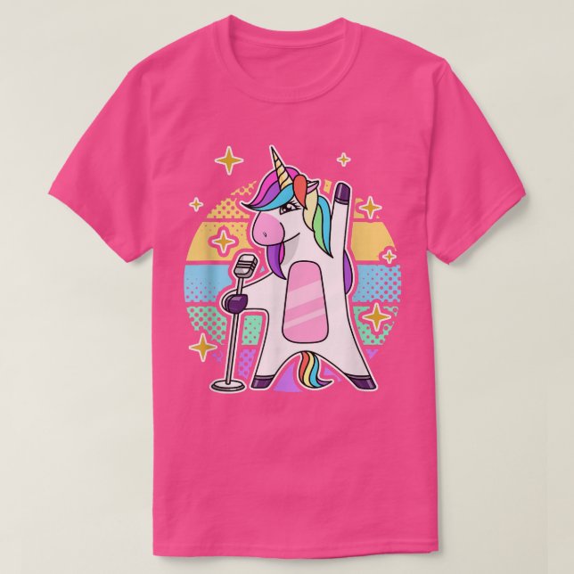 Camiseta Cantante de Unicornio (Diseño del anverso)