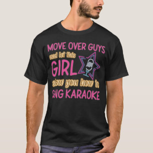 Camiseta Cantante Karaoke Trasladar A Los Chicos Y Dejar Qu