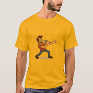 Camiseta Cantante metiéndose en la canción