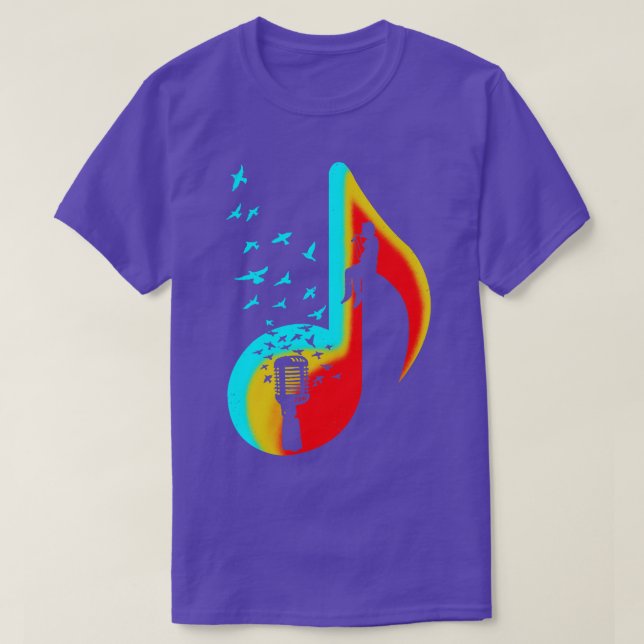 Camiseta Cantante musical (Diseño del anverso)