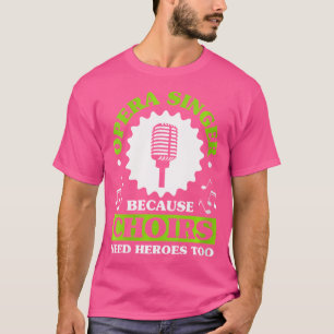 Camiseta Cantante musical de coro musical femenino