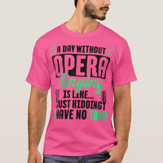 Camiseta Cantante musical de coro musical femenino