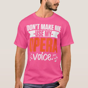 Camiseta Cantante musical de coro musical femenino