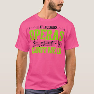 Camiseta Cantante musical de ópera coro musical