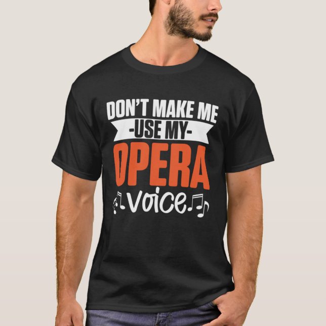 Camiseta Cantante musical de ópera coro musical (Anverso)