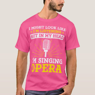 Camiseta Cantante musical de ópera coro musical