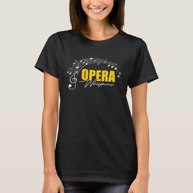 Camiseta Cantante musical de ópera musical 1 (Anverso)