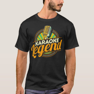 Camiseta Cantante musical Fiesta de la leyenda de Karaoke