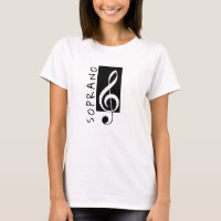 Cantante Soprano Treble Clef