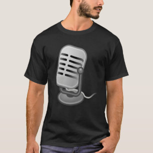 Camiseta Cantante vocalista Podcas de micrófono de cosecha