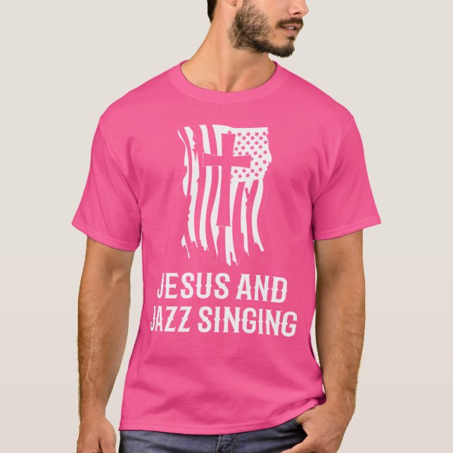Camiseta Cantantes De Jazz Cantan "Jesús Y Canto De Jazz" (Anverso)