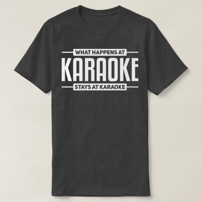 Camiseta Cantantes de Karaoke (Diseño del anverso)