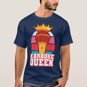 Camiseta Cantantes de Karaoke Micrófono Retro 1