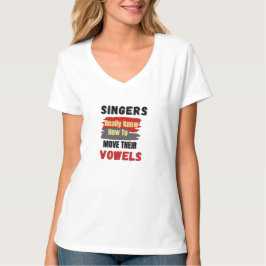 Camiseta Cantantes divertidos votan movimientos